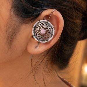 Silver Flower Earcuff – Elegant Jewelry for Stylish Traditional Looks