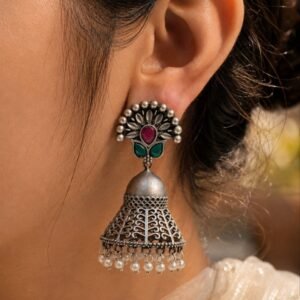 Leaf Jhumka Earring – Stunning Elegant Traditional Jewelry for Women
