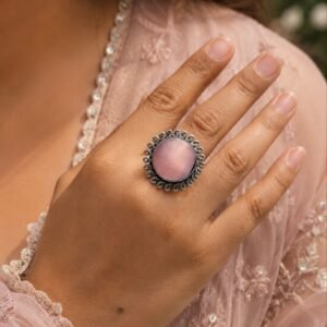 Adjustable Silver Ring – Elegant Premium Jewelry for Monalisa Stone Work