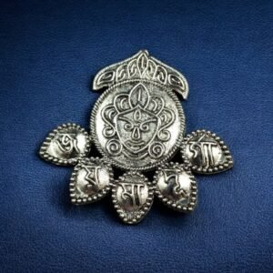 Maa Durga Design German Silver Pendant Raw Material for DIY Jewelry Making Craft Supplies