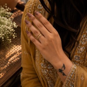 Anti Tarnish Rings Designer Finger Ring for Anniversary