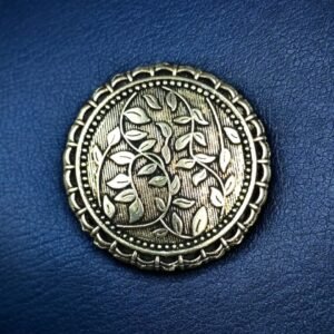 Floral Art Round German Silver Pendant Raw Material for DIY Jewelry Making Craft Supplies