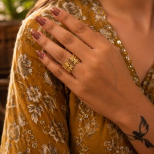 Anti Tarnish Rings Wedding Jewelry Statement Ring