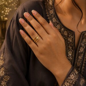 Anti Tarnish Rings Elegant Design Open Ring for Women