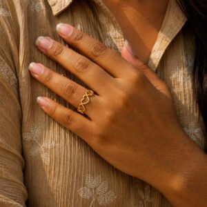 Anti Tarnish Rings Stylish Open Ring for Modern Women