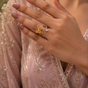 Anti Tarnish Rings Elegant Design Wedding Jewelry for Women