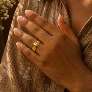 Anti Tarnish Rings Royal Looking Open Ring for Traditional Wear