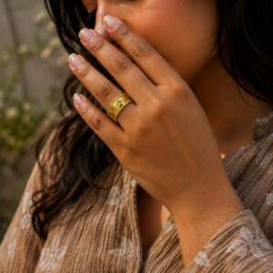 Anti Tarnish Rings Stylish Royal Looking Open Ring