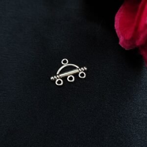 Unique Charm German Silver Raw Material with Pearl Work for DIY Jewelry Making