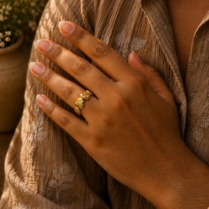 Anti Tarnish Rings Casual Wear Royal Looking Ring for College Girls