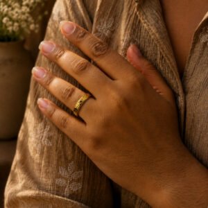 Anti Tarnish Rings Royal Looking Open Ring for Casual Wear