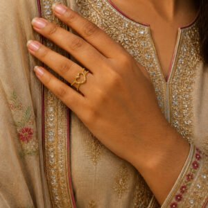 Anti Tarnish Rings Adjustable Minimalist Band Ring for Girls
