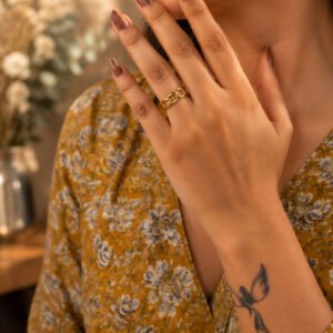 Anti Tarnish Rings Lightweight Ring for Comfortable Daily Wear
