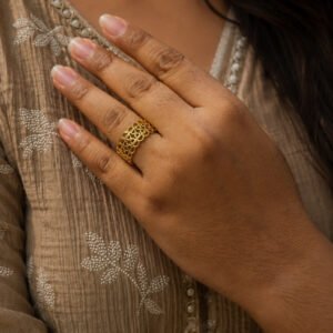 Anti Tarnish Rings Adjustable Elegant Finger Ring for Brides