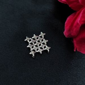 Jaali Work Charm German Silver Raw Material for DIY Jewelry