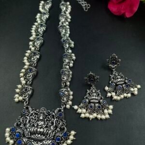 Designer Necklace Jewellery : Religious Oxidised Set