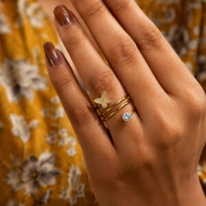 Anti Tarnish Rings Trendy Korean Style Ring for Women