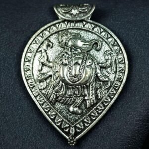 Lord Ganesha Religious German Silver Charm for DIY Jewelry Making Spiritual Craft Supply